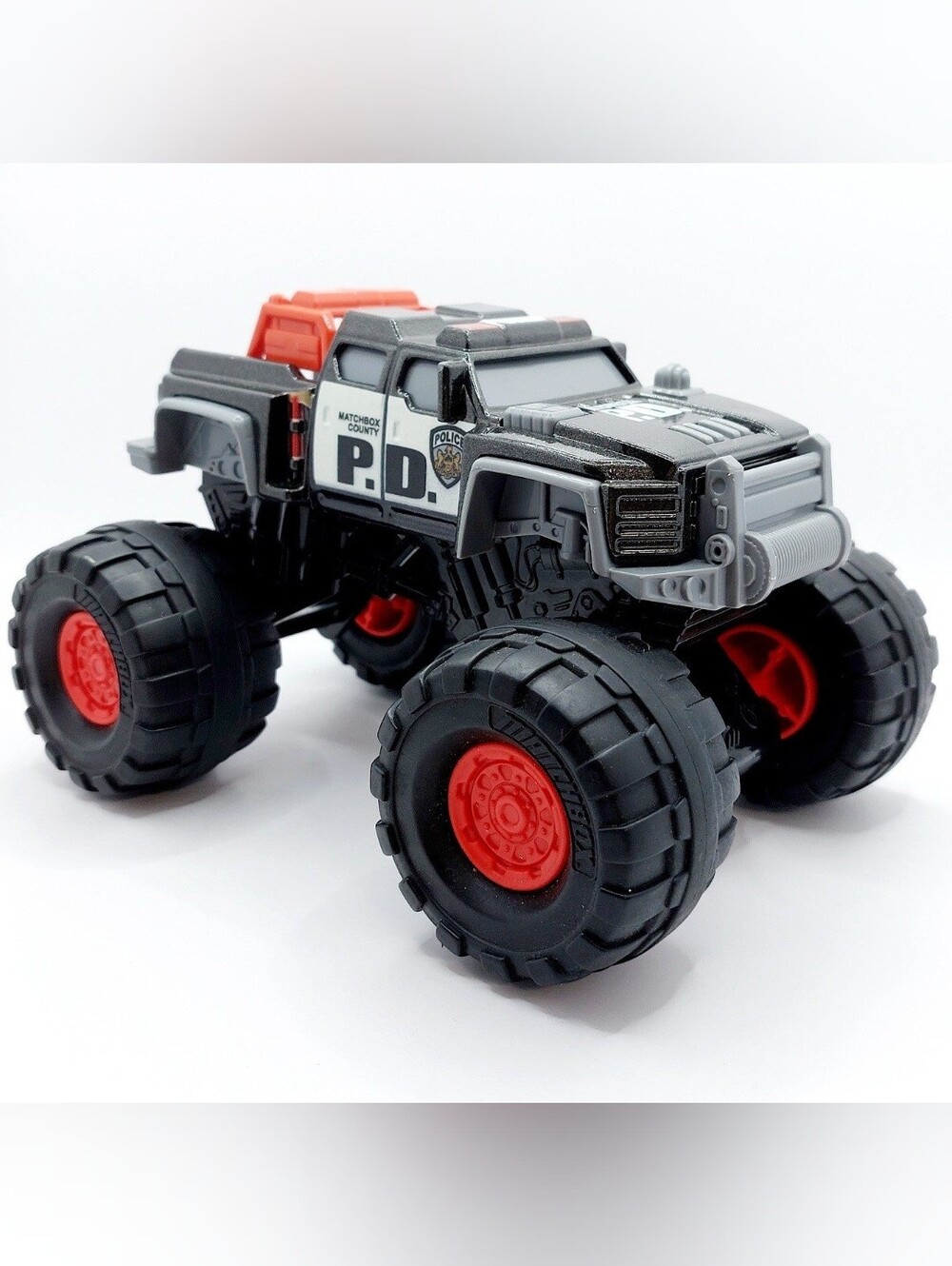 Matchbox Big Boots Police Monster Truck Mattel 2013 Large 7.5” Toy Vehicle